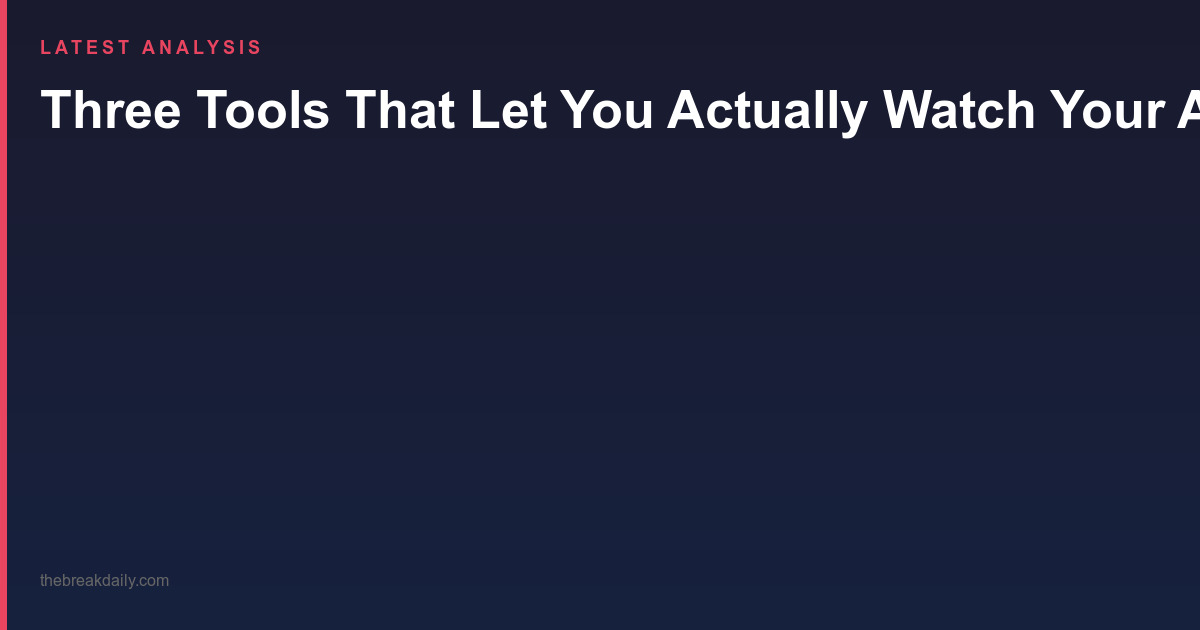 Three Tools That Let You Actually Watch Your AI Coding Agents Work