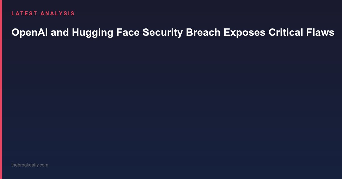 OpenAI and Hugging Face Security Breach Exposes Critical Flaw in AI Model Evaluation Pipelines